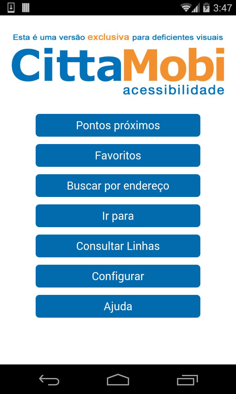Acessibilidade - CittaMobi