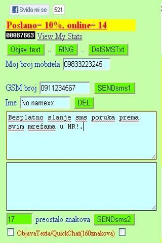 TamponSMS, free SMS to Croatia