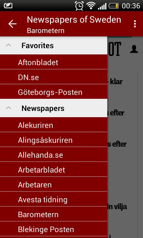 Sweden Newspapers