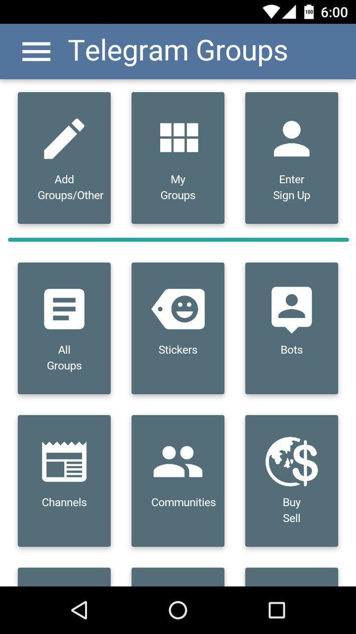 Groups for Telegram