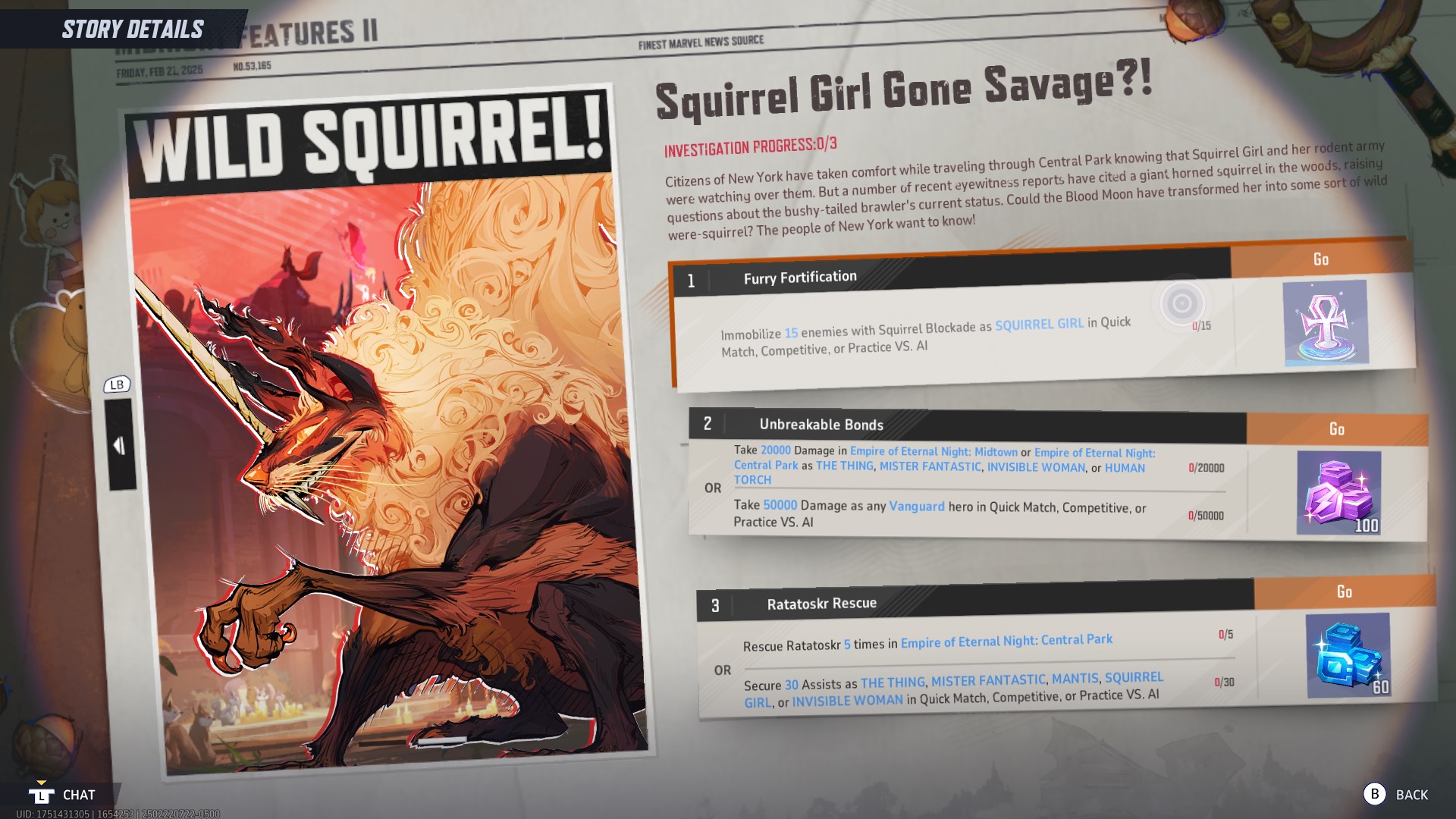 Cómo rescatar a Ratatoskr en Central Park en Marvel Rivals