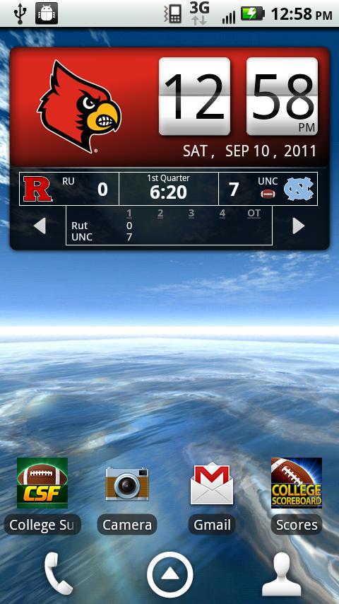 Louisville Cards Live Clock