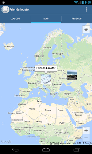 Locator of friends for RenRen