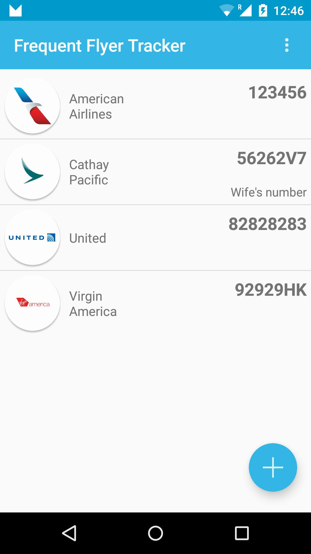 Frequent Flyer Tracker