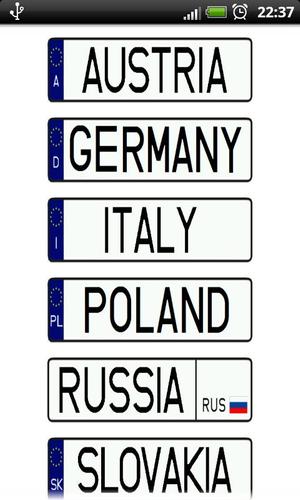 Vehicle registration plates