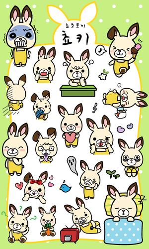 Choco rabbit Choki sticker
