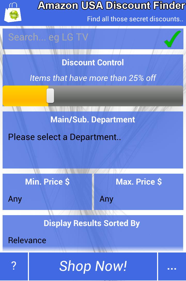 Amazon Discount Finder