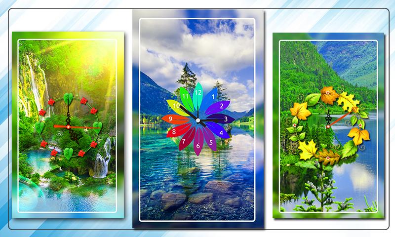 Nature Clock Live wallpaper