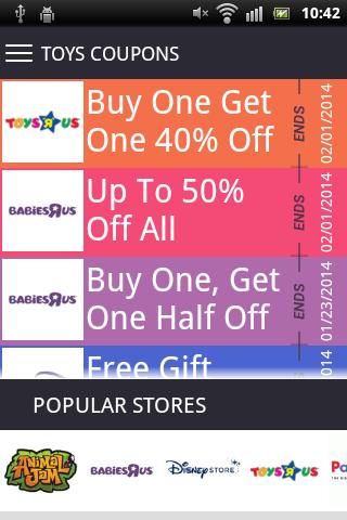 Toys Coupons