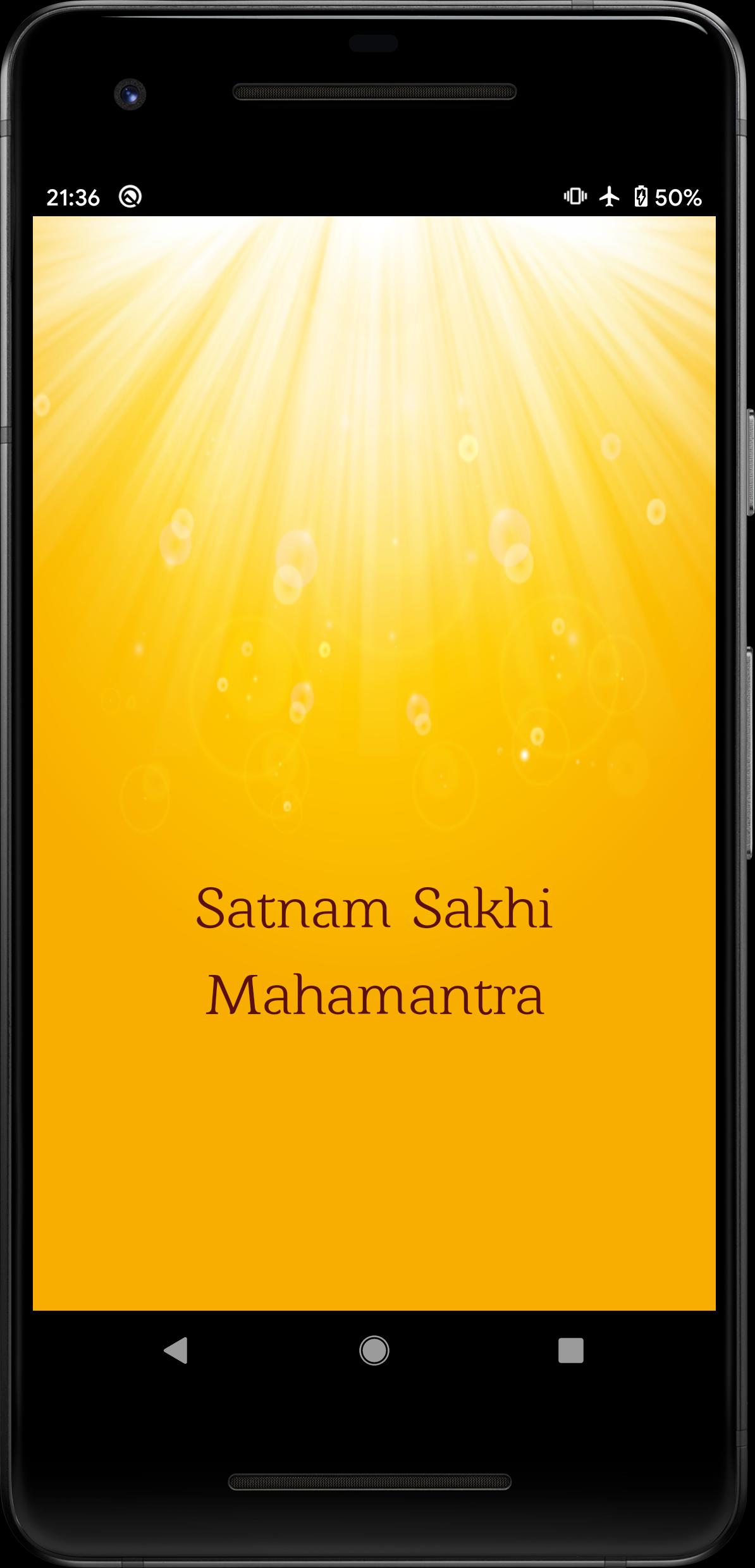 Satnam Sakhi Mahamantra
