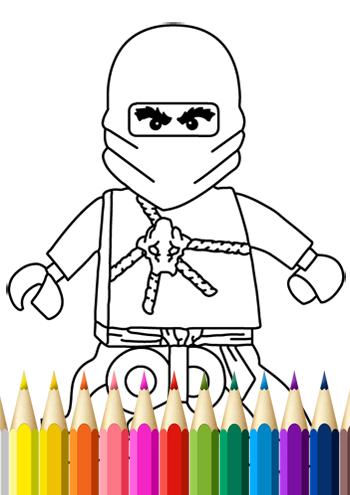 Kids Coloring Book Ninja