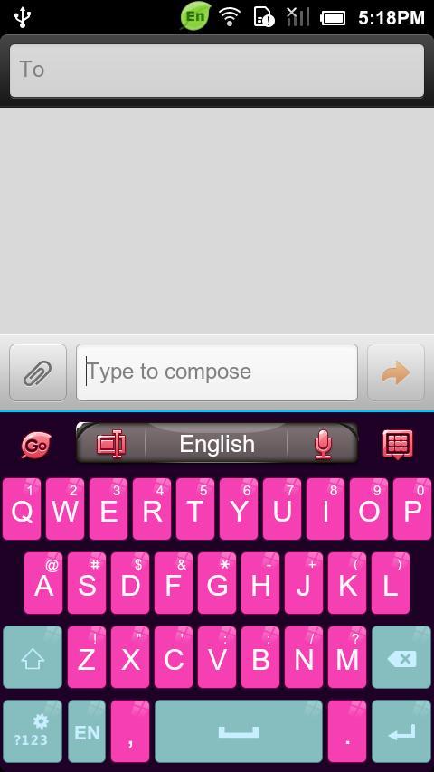 GO Keyboard Bling tone theme