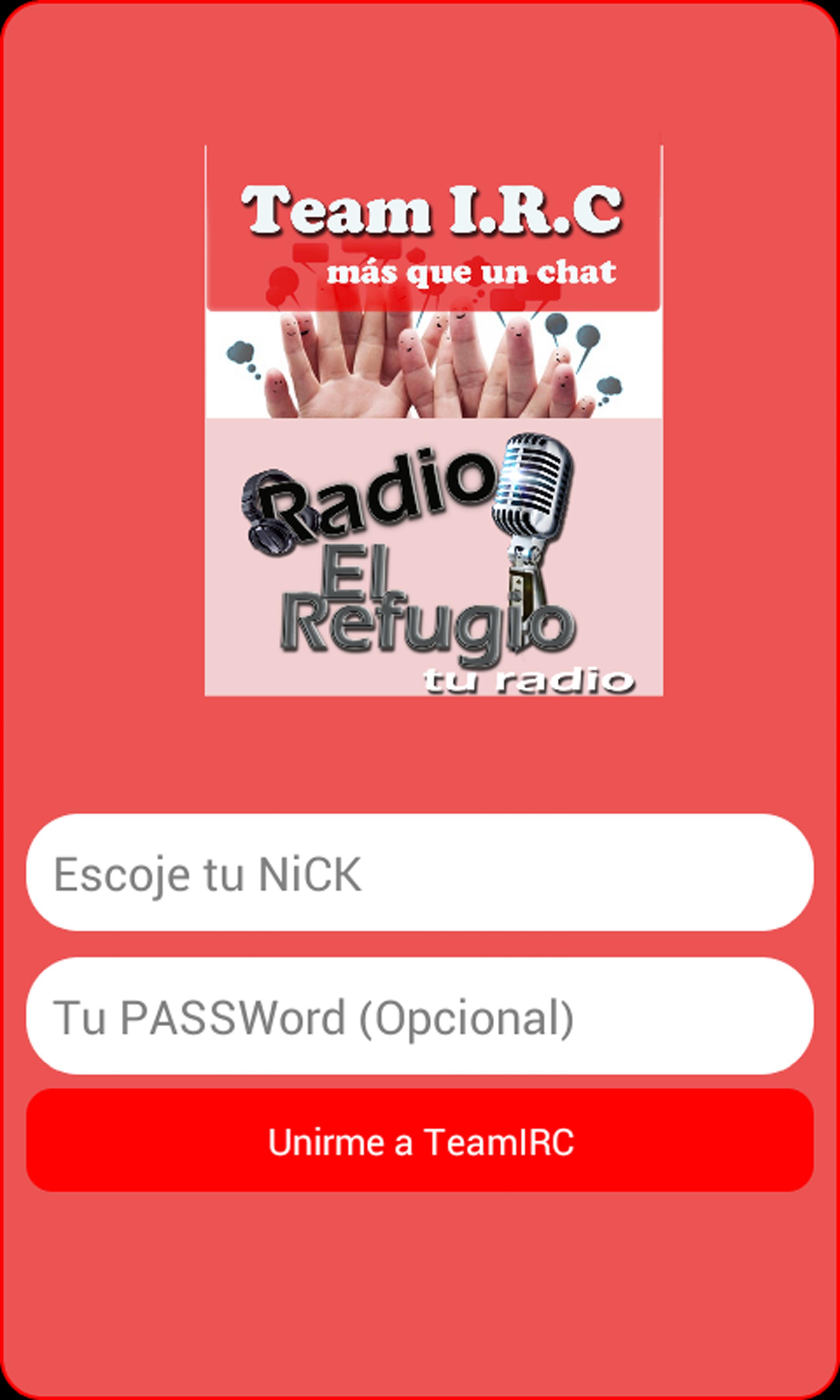 Chat y Radio gratis de TeamIRC
