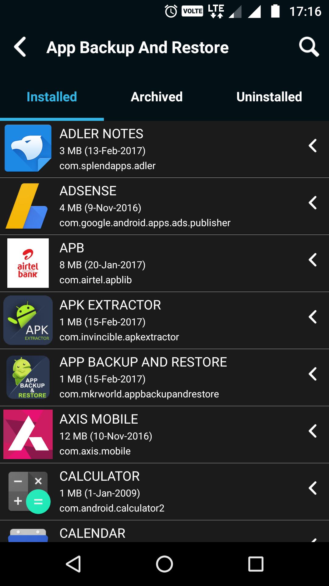 App Backup And Restore