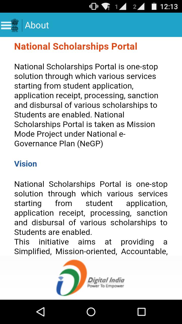 National Scholarships Portal