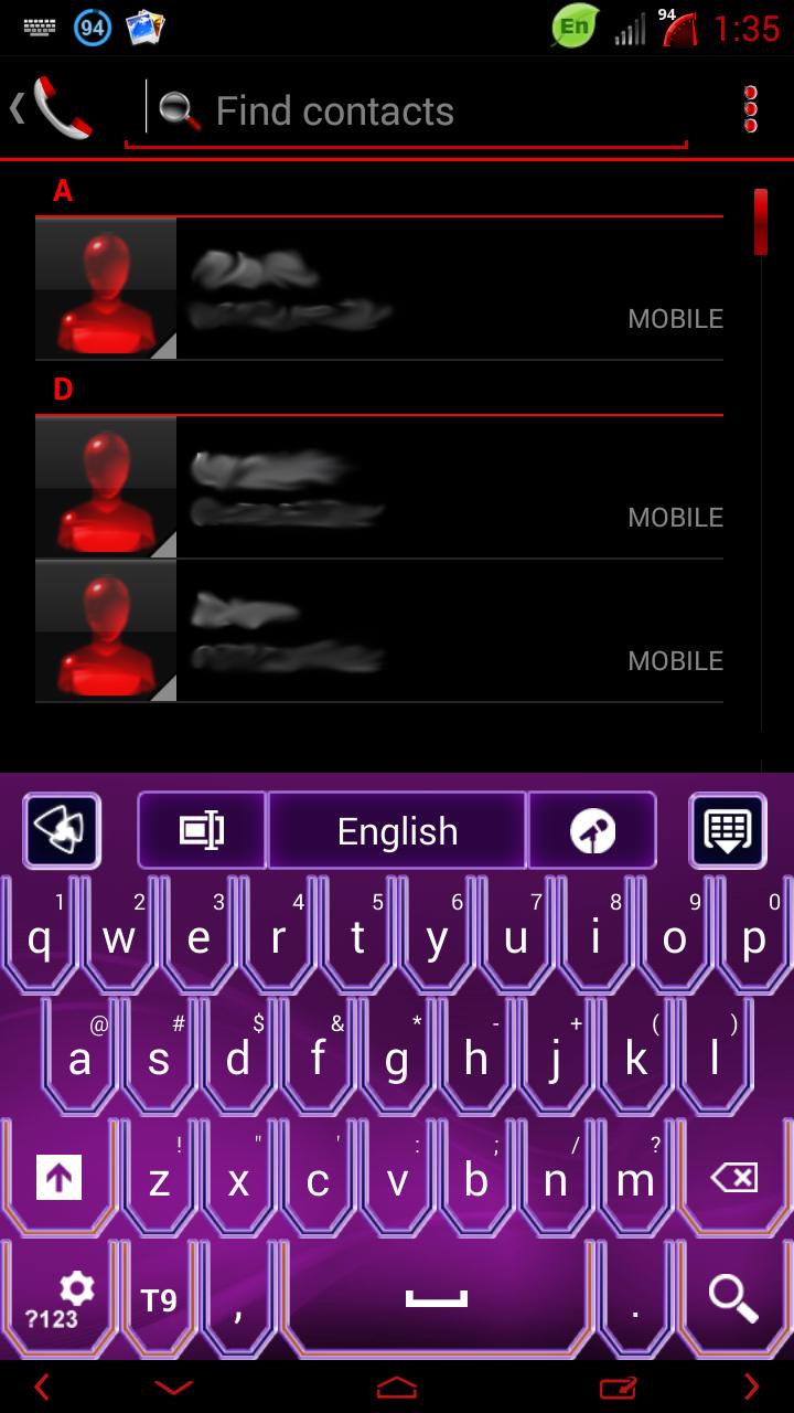 Super Purple Neon Keyboard