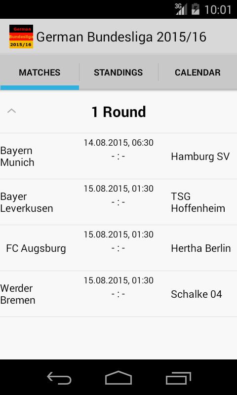 German Bundesliga 2015/16