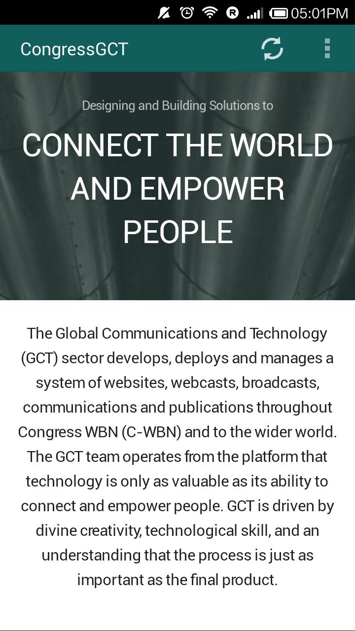 The CongressGCT App