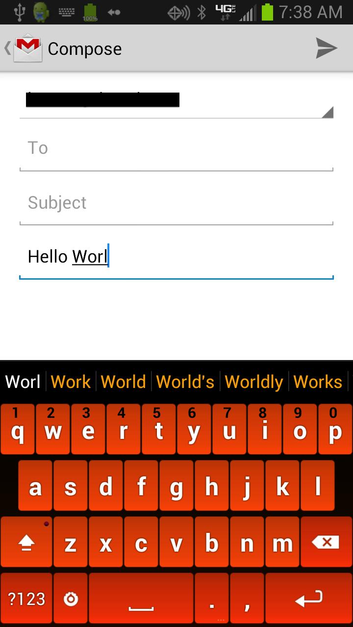 Orange Keyboard