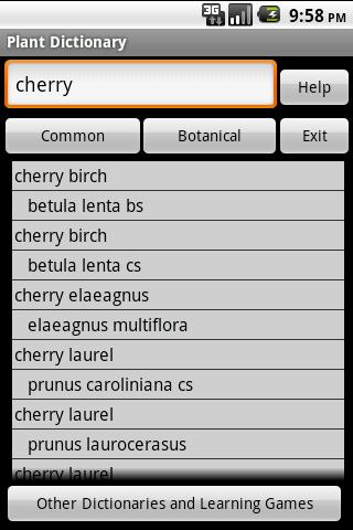 Plant Dictionary