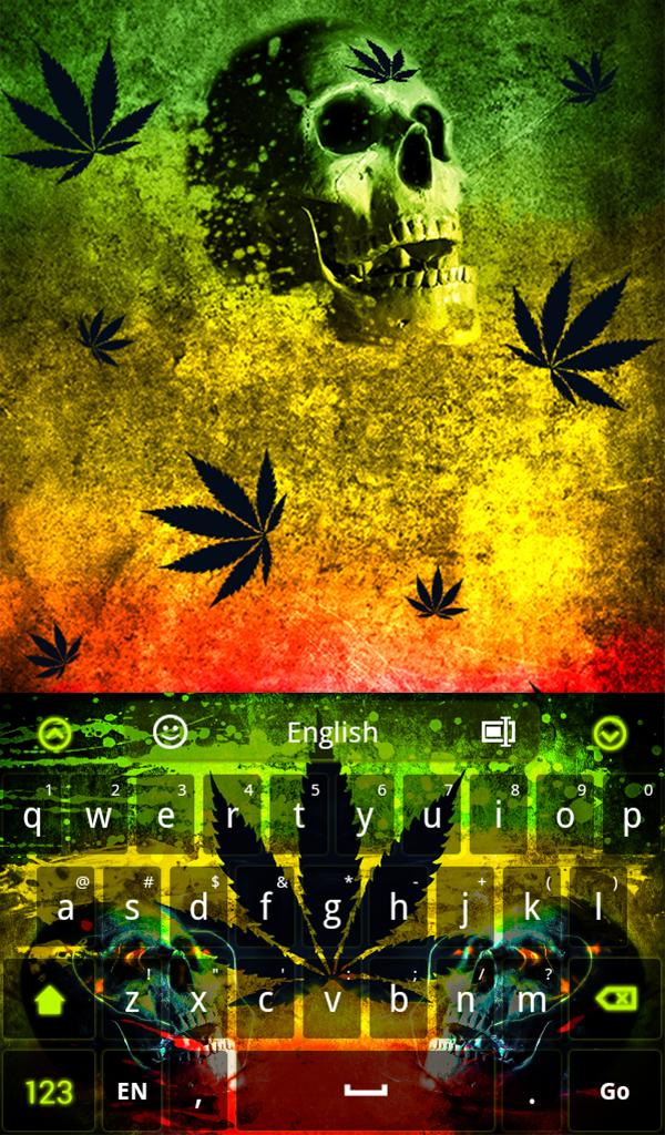 Rasta Skull Keyboard