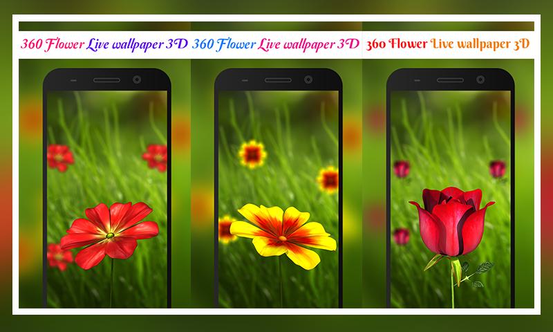 360 Flower live wallpaper 3D