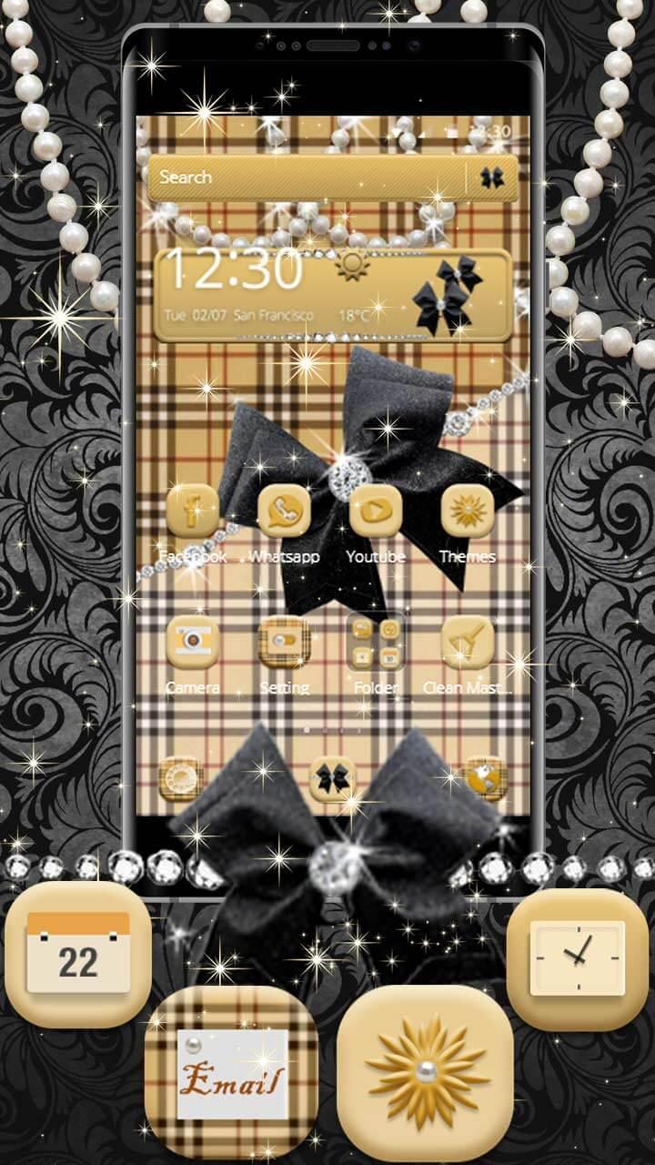 Lattice Girly Diamond Bow